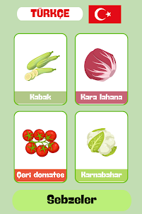 Meyveler ve Sebzeler - Türkçe