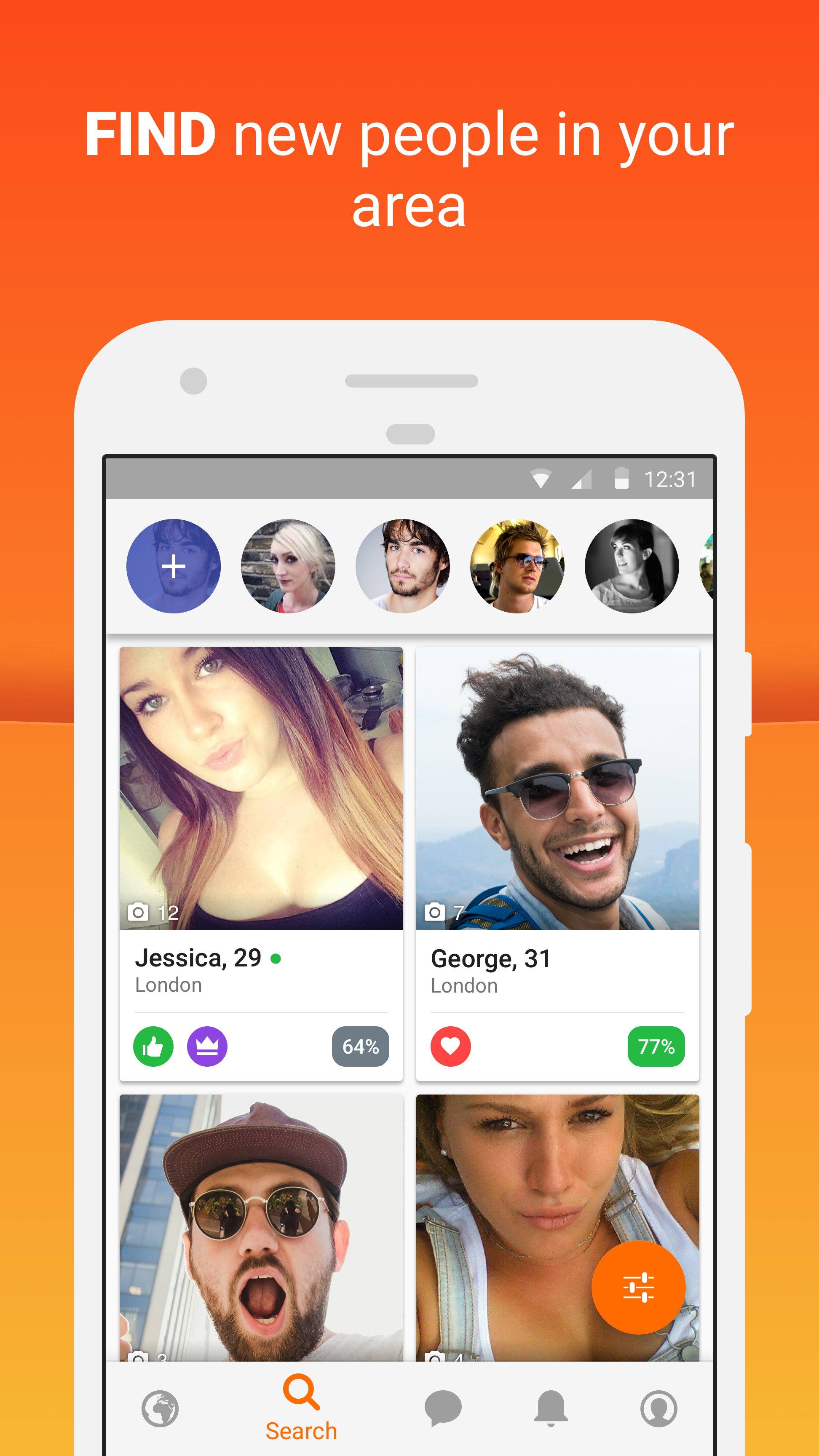 Android application Twoo - Meet New People screenshort