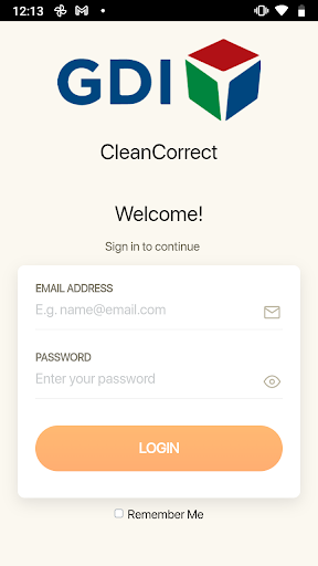 Android application GDI CleanCorrect screenshort