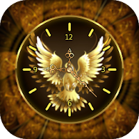 Gold Clock Live Wallpaper - Analog Clock Wallpaper