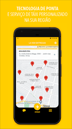 Android application Lá Vem Entregas screenshort