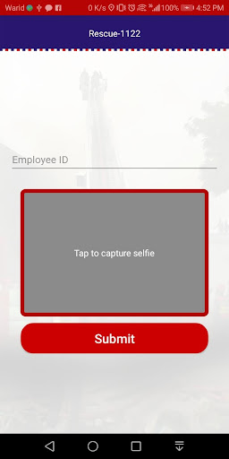 Rescue 1122 Monitoring System Screen 3