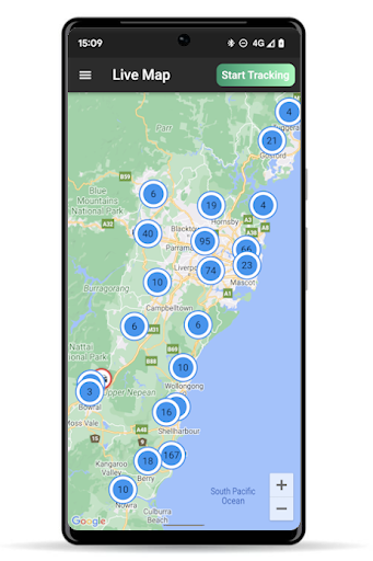 Fleetlog PAT Phone As Tracker Screen 3