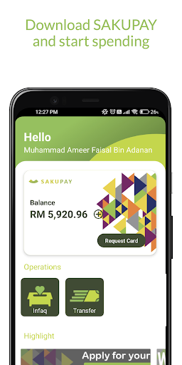 Android application SakuPay screenshort