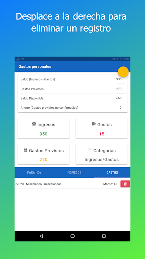Gastos Personales & Presupuest Screen 3