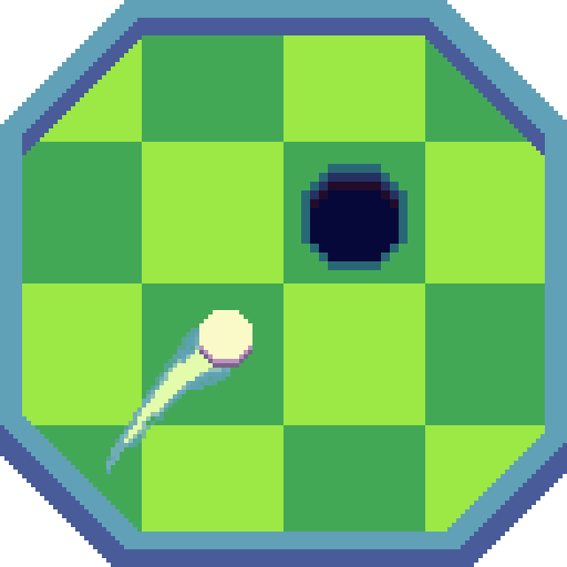 Oneshot golf: the 2d game logo