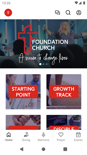 Android application Foundation Bible Church screenshort