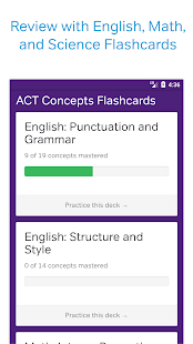 ACT Test Prep, Practice, and Flashcards