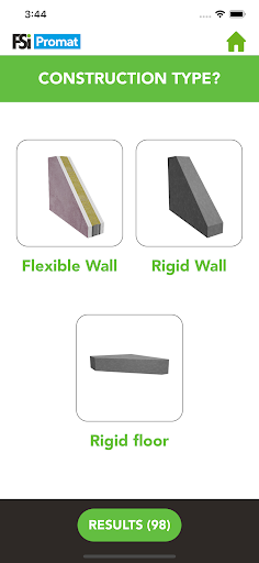 FSi Promat Product Selector Screen 3