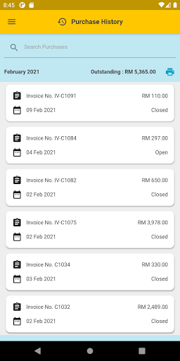 Android application Webmax Biz screenshort