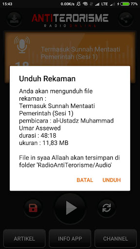 Radio Anti Terorisme Screen 3
