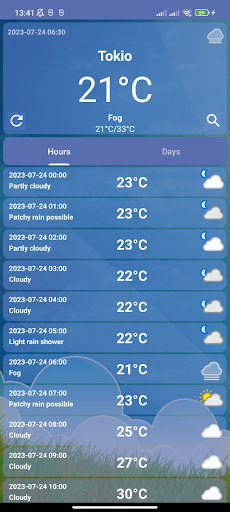 Android application My Weather screenshort