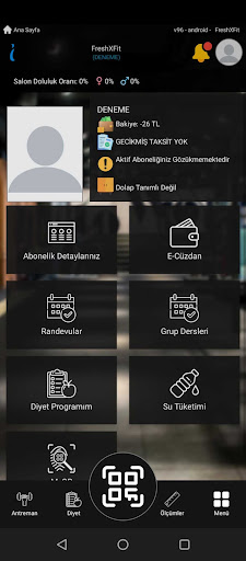 Android application FreshXFit screenshort