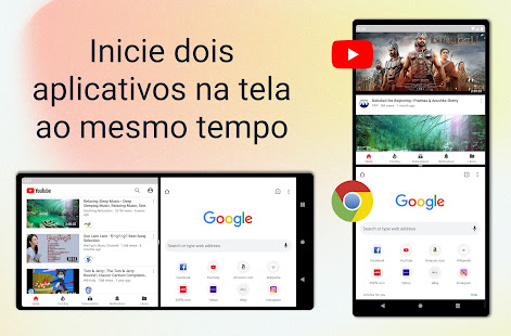 Visualização do aplicativo