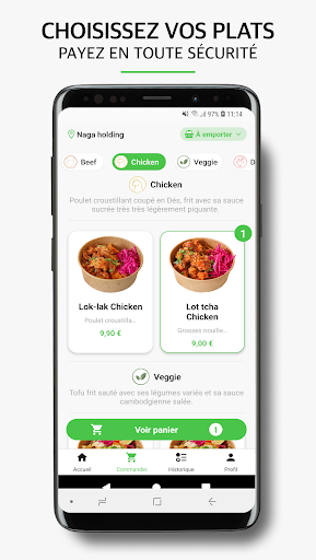 Android application Nâga Street Food screenshort