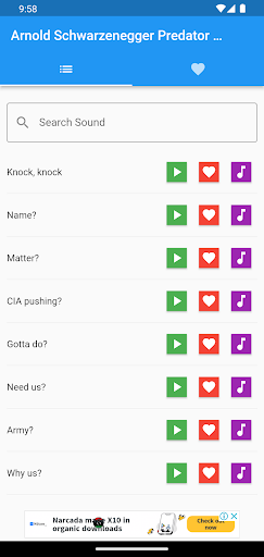 Android application Predator Soundboard screenshort
