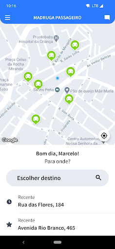 Android application Madruga Passageiro screenshort