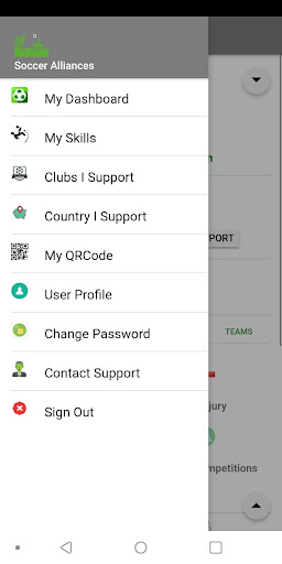 Soccer Alliances Screen 2