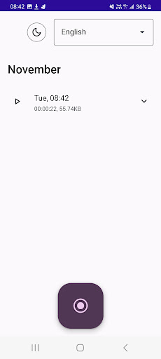 Voice Recorder Screen 3