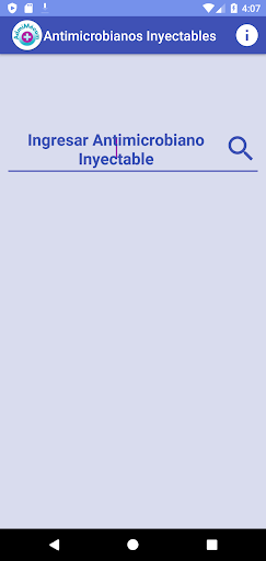 Android application AdmiMecum Antimicrobianos Iny screenshort