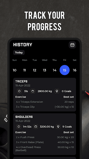 Daily Gym Workout Planner Screen 3