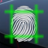 Fake lie detector joke scan icon