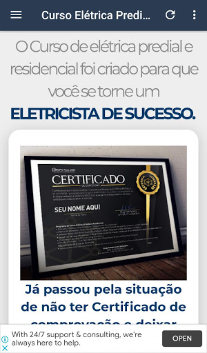 Curso Elétrica Predial e Resid Screen 3