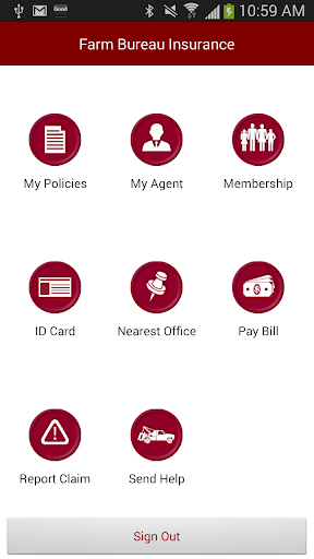 Android application Farm Bureau MobileAgent screenshort