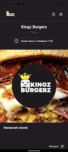 Android application Kingz Burgerz screenshort
