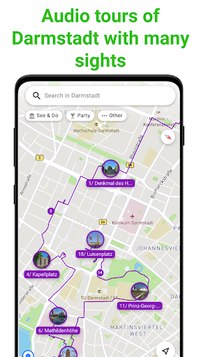 Android application Darmstadt SmartGuide screenshort