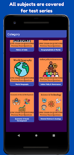 Android application UPSC Pre Test Series 2024 screenshort