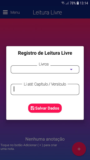 Programação Leitura da Bíblia Screen 2