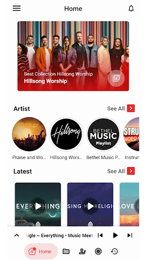 Android application Worship Songs screenshort