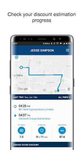Android application Drivewise Canada UAT screenshort