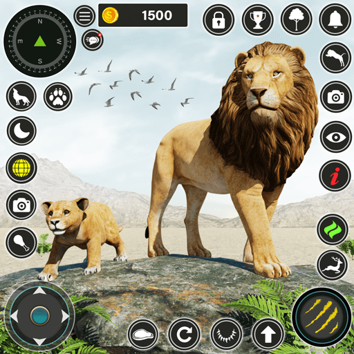 Lion Simulator Wild Animal 3D logo