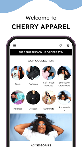 Android application Cherry Apparel screenshort
