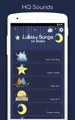 Android application Lullaby Songs for Babies screenshort