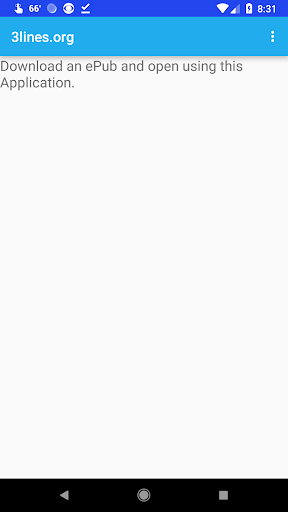 Android application 3lines.org screenshort