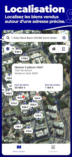 Estimation FR: Prix immobilier Screen 2