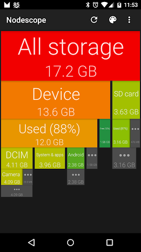 Android application Nodescope screenshort