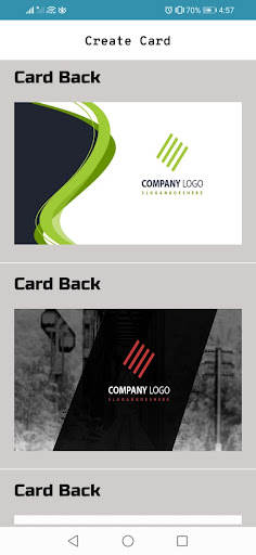 Poster creation&visiting card Screen 3