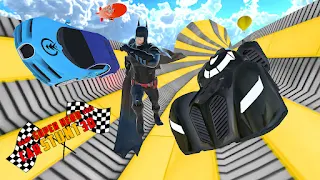 Omega Superhero Stunt Car Game - Screenshot 1