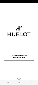 Screenshot 1 Hublot e-warranty android