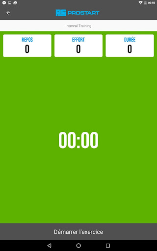 PROSTART app Screen 2