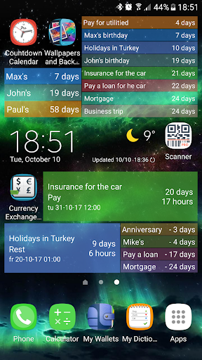 Countdown Calendar Screen 3