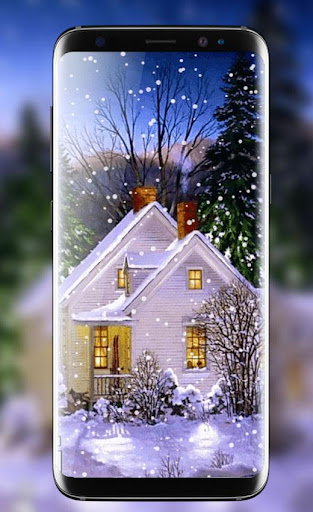 Snow Fall Live Wallpaper HD Screen 3