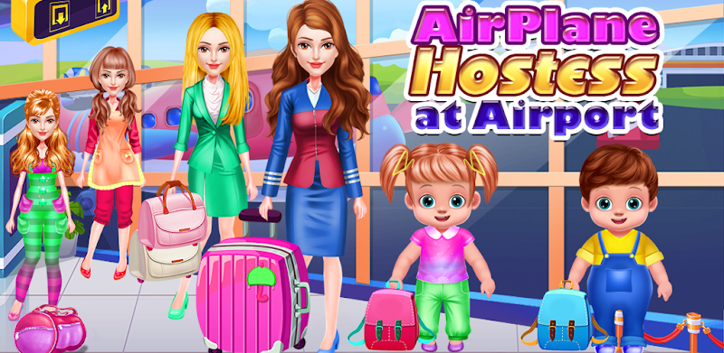 Airplane Hostess Girls Games
