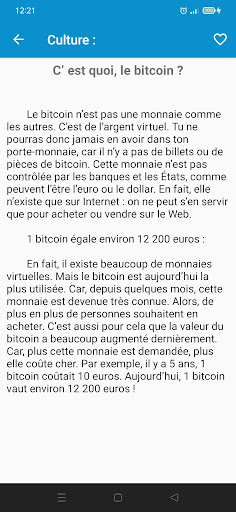 Textes français Screen 3