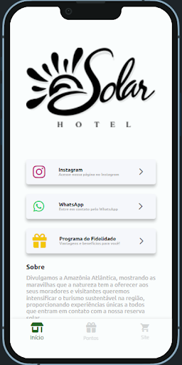 Android application Hotel Solar - Fidelidade screenshort
