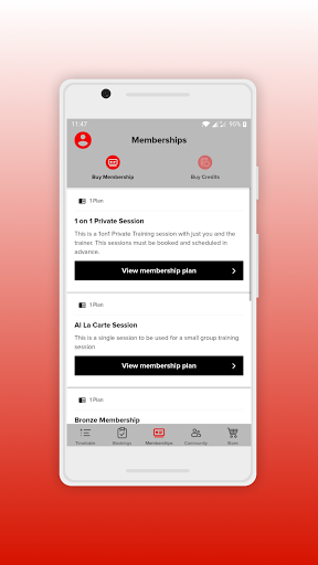 Evolve Sports Booking App Screen 3